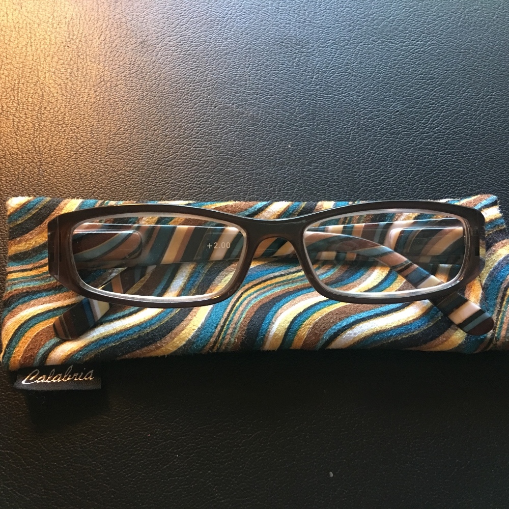 Calabria Striped Women Reading Glasses 2.0+